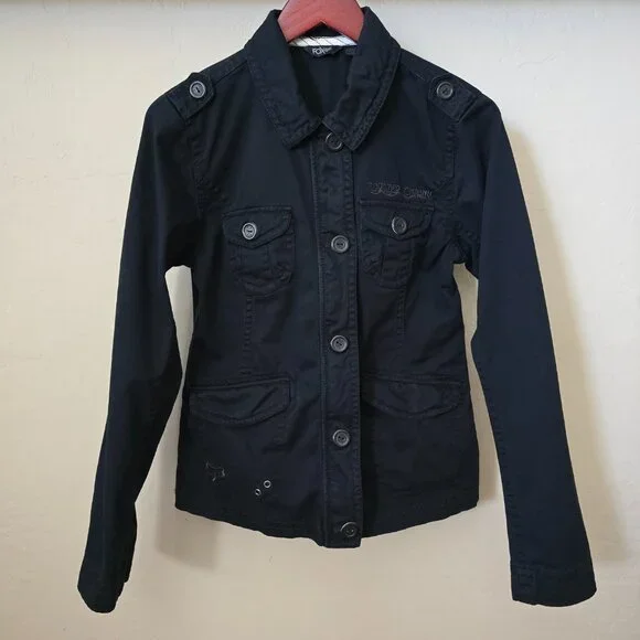 Fox Riders Company Black Utility Streetwear Jacket Medium - Picture 2 of 15